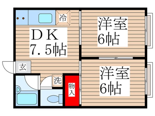 手塚アパートの物件間取画像